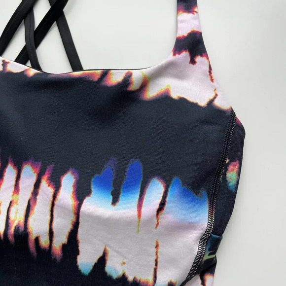 Lucy Let it Be Strappy Tie Dye Tank Top Small Athletic Yoga Running Training - Picture 8 of 16